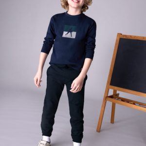 Pantalon felpa basico puños